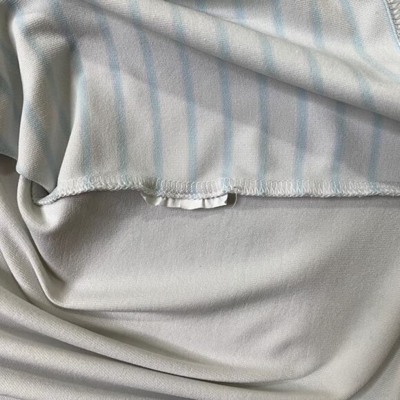 Under Armour Shirt Mens M Medium White Playoff Polo Loose HeatGear Striped Golf - Picture 7 of 11